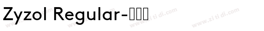 Zyzol Regular字体转换